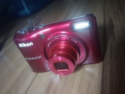 Nikon Coolpix L28 Red 20MP Digital Camera Lens Error AS-IS. Parts READ