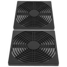 2 Pcs Fan Grille Computer Case Cooler Filter Dustproof Pvc Cover
