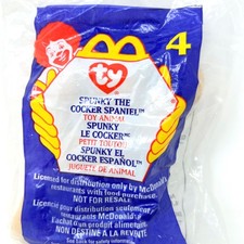 McDonald's Happy Meal Toy Ty Teenie Beanie Babies Spunky The Cocker Spaniel
