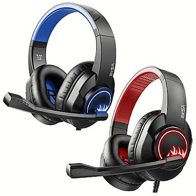 Wired Over-Ear Gaming Headset with Mic | Stereo Noise Canceling for PS4 PC