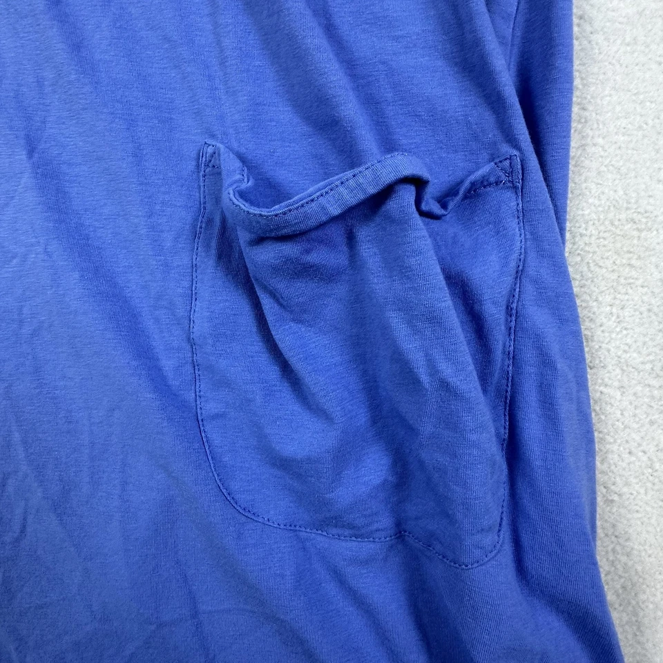 Vestido de playa Coolibar Catalina para mujer grande azul con capucha UPF 50+ bolsillos Foto 4 de 4