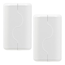 Child Proof Outlet Box Cover, Double Lock System, White, Large Interior Space...