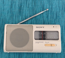 Vintage Sony ICF-380 AM/FM Small Portable Radio Receiver - Fully Working