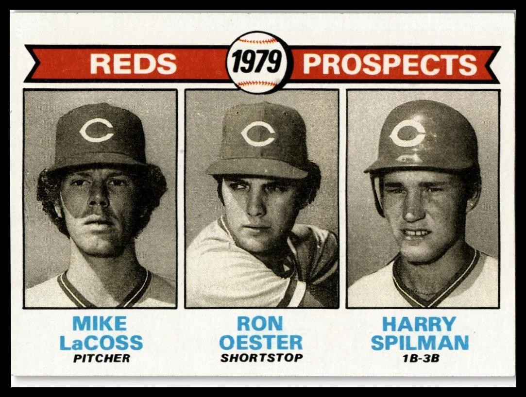 1979 Topps #717 Reds 1979 Prospects (Mike LaCoss / Ron Oester)