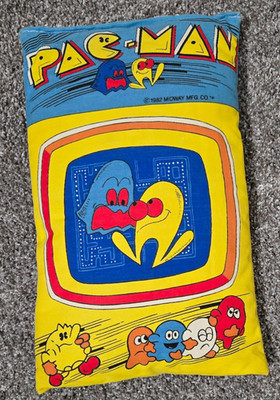 Vintage 1982 Pac-Man pillow