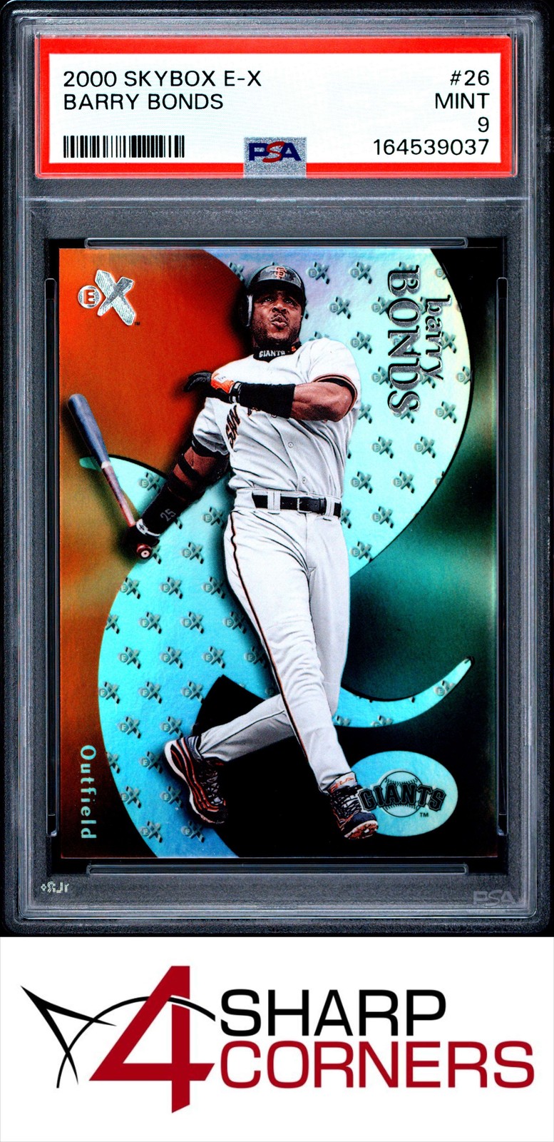 2000 SKYBOX E-X #26 BARRY BONDS GIANTS PSA 9