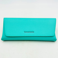 Tiffany Co Eyeglass Sunglass Case Tiffany Blue Leather with Magnetic Close