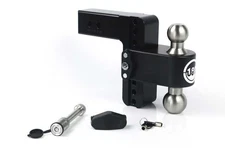 Weigh Safe LTB6-2.5-KA-CER-BLA Turnover Ball 6" Drop Hitch w/2.5" Shank 8K/14.5K