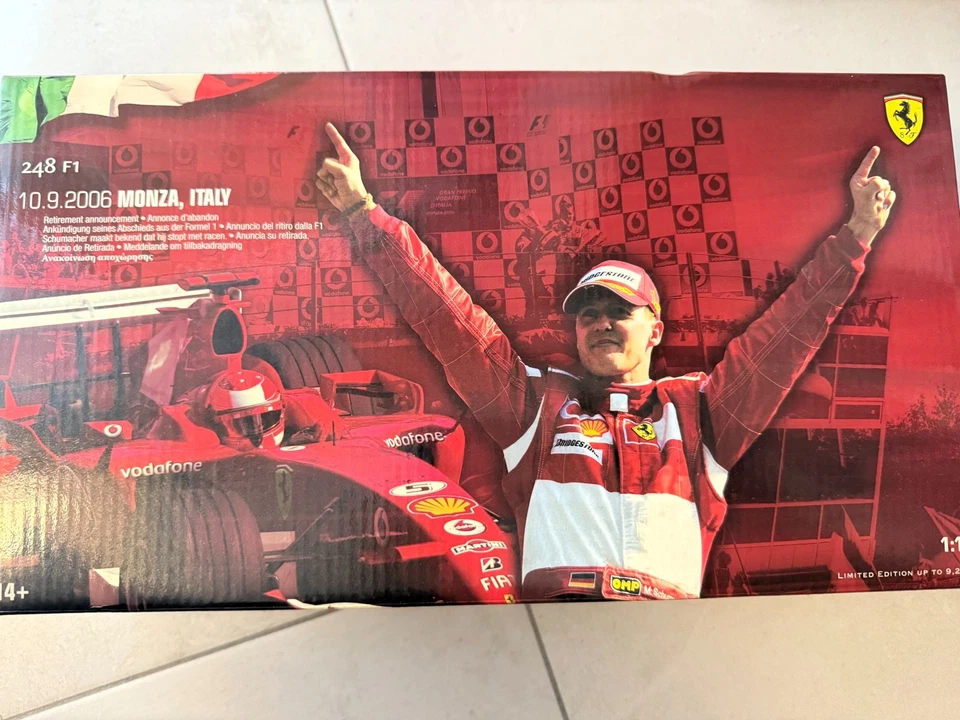 ferrari f248 f1 Michael Schumacher limited edition 10.09.2006 monza italy - Immagine 2 di 4