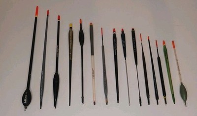 Vintage Coarse Fishing Floats - All Named Drennan Marks Middy Ultra Ect..X 15