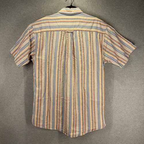 Orvis Multicoloured Striped Men’s Short Sleeve Shirt Size Medium - Picture 2 of 6