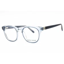 Cole Haan Unisex Eyeglasses Blue Crystal Acetate Square Shape Frame CH4500 416