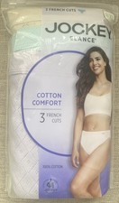 Jockey Women's Elance Comfort Cotton French Cut - 3 Pack Panties. 8 XL