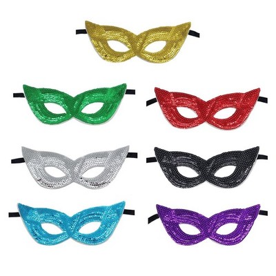 Glitzer Maskerade Maske Pailletten Party Maske Cosplay Kostüme halbes Gesicht Augenmaske für