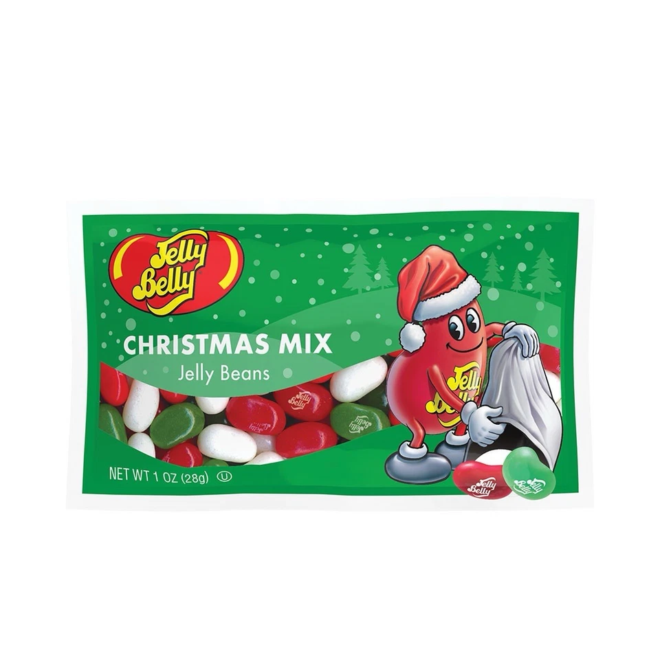 NEW (30) DISPLAY BOX Jelly Belly Christmas Mix Jelly Beans 30 1oz Bags EXP 10/26 - Image 2 of 3