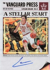 2017-18 Panini Vanguard #HP-COS Cedi Osman Hot off the Press Autographs #/99