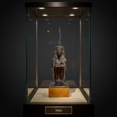 Ancient Egyptian Goddess Ma'at Statue Deity of Truth Justice and Balance BC