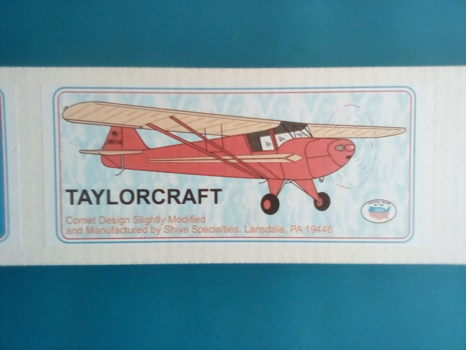 Taylorcraft Comet Design 54" Wingspan Flying Scale Model Unbuilt Kit eBay
