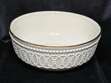 Lenox Ivory Beaded bowl accented in 24k gold Club Member only bowl
