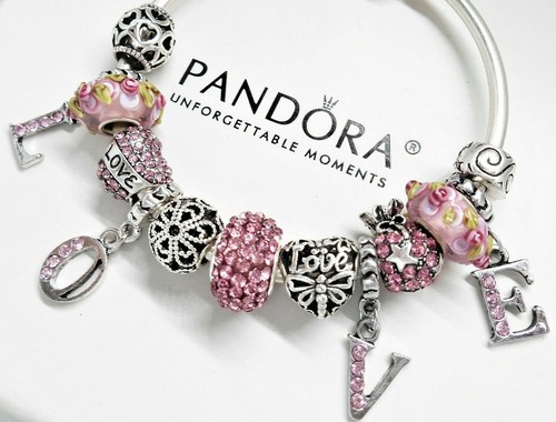 Authentic Pandora Silver Charm Bracelet 
