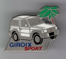 RARE PINS PIN'S .. AUTO CAR RALLYE PARIS DAKAR 4X4 MITSUBISHI GIROIX TEAM ~ER