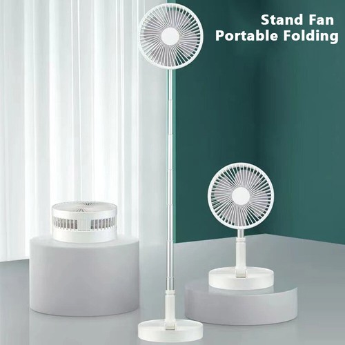 Portable Stand Fan Folding USB Rechargeable Telescopic Table Floor Fan US STOCK - Picture 5 of 13