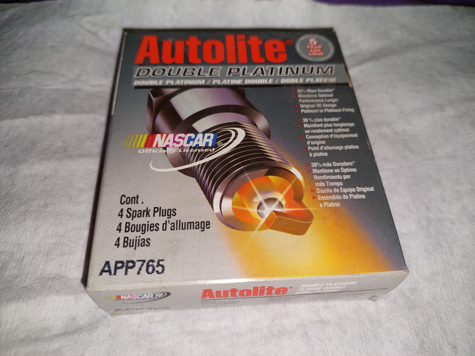 Spark Plug Autolite APP765 lot pack of 4 quantity
