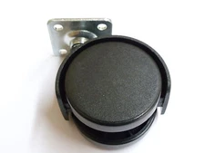 16 New Black Plastic Swivel Furniture Casters~Cabinet/Furniture~Woodworking 