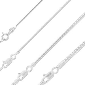 Sterling Silver Magic Round Snake Chain Solid 925 Italy Brazilian Necklace
