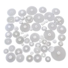 58Pcs Modulus 0.5 Assortment DIY RC Car Robot Toy Motor Upgrade Plastic Gear