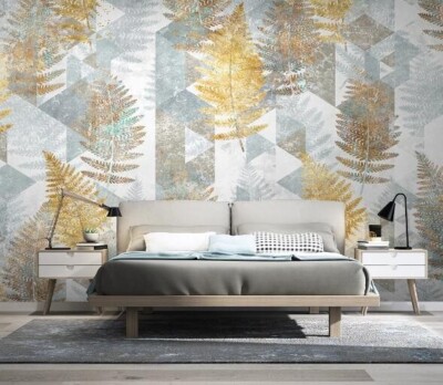 3D Golden Tree ZHUA30428 Wallpaper Wall Murals Removable Self-adhesive Ann