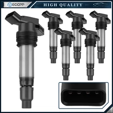 ECCPP 6 Ignition Coils For 2007-2014 Volvo S80 3.2L L6 2008-2010 Volvo V70