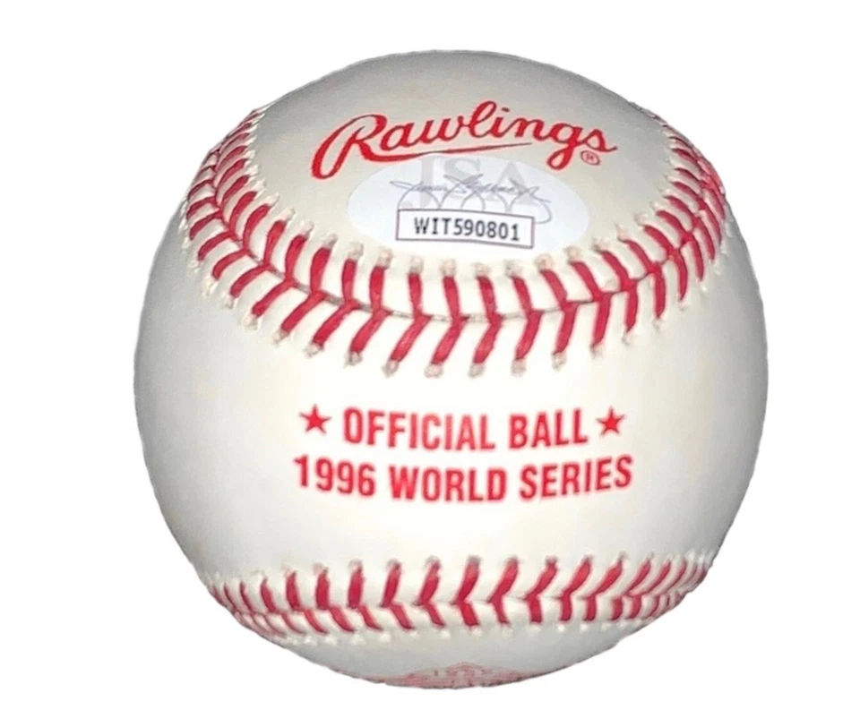 Joe Torre 1996 World Series Autographed Official Rawlings Baseball JSA - Image 3 of 4