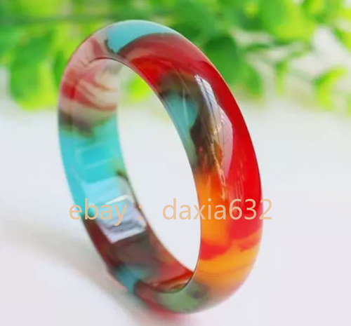 Bracciale Bracciale Giadeite Giada Colore Colorato Naturale Bellissimo 59-60mm AAA