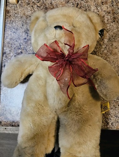 VTG 24K Polar Puff Bear Brown BAINBRIDGE 1985 Plush Stuffed Animal 18” - Picture 2 of 6