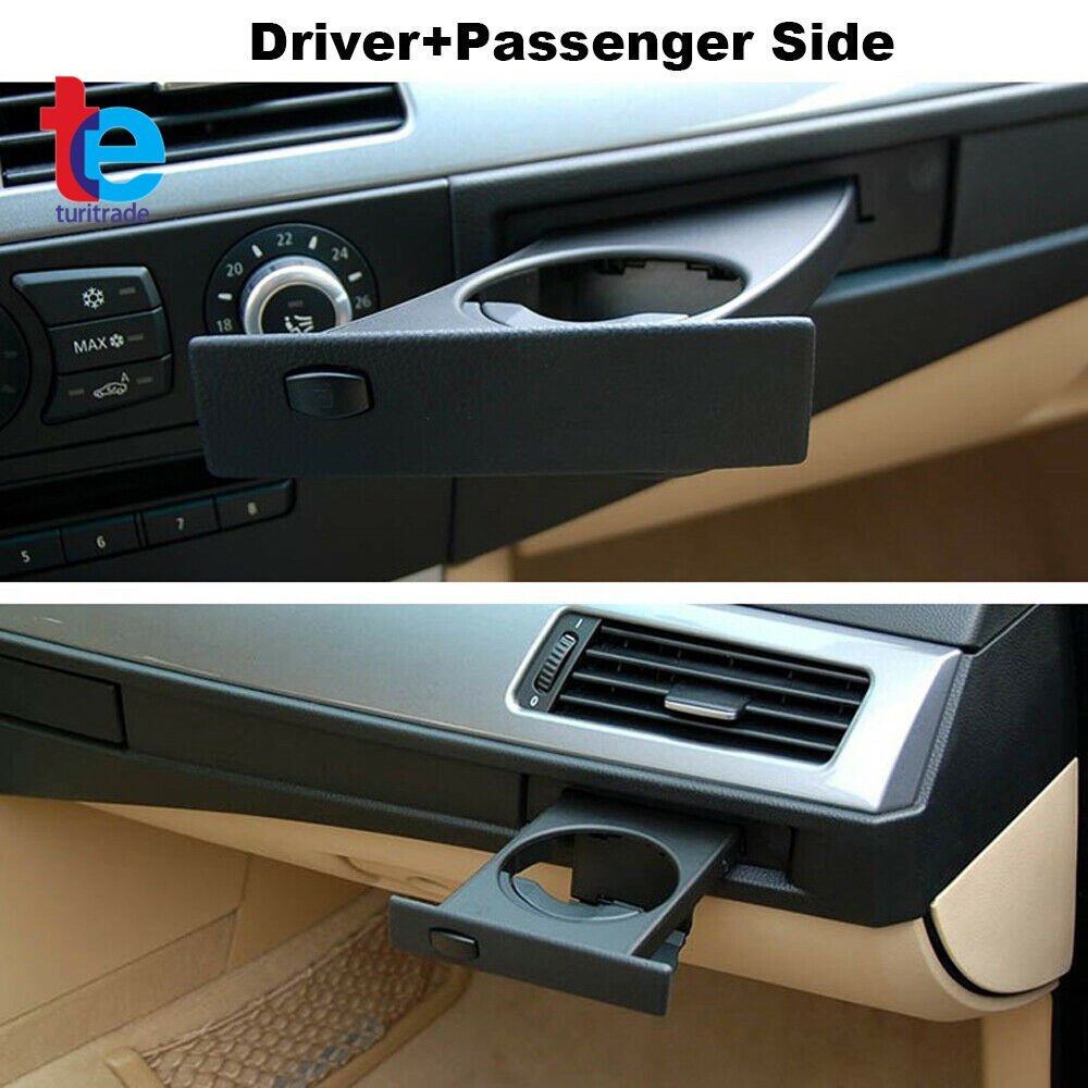 Voor Links Rechts Bekerhouder Drink Rek Zwarte Houders voor BMW E60 E61 M5 525i 528i 530i 535i 2002-2010 51459125622 (235 * 90