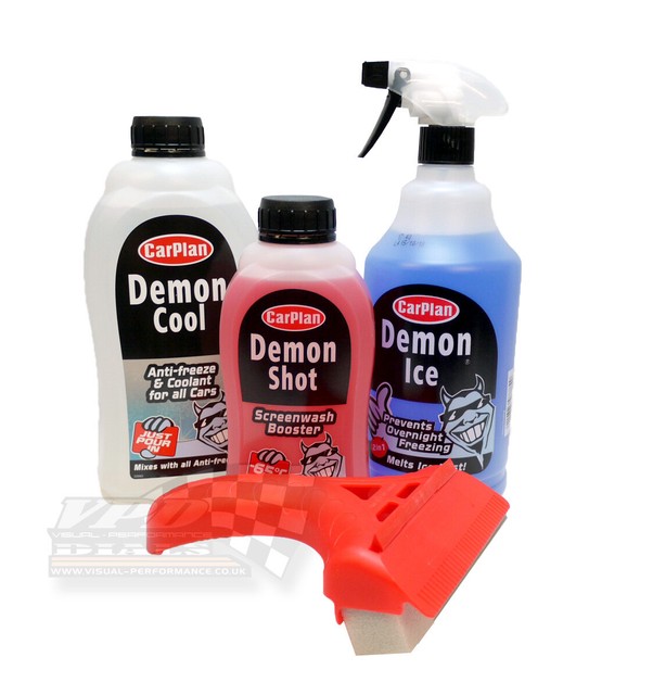X3 CarPlan Demon Chill Winter Essential Kit De Icer Antifreeze Screen