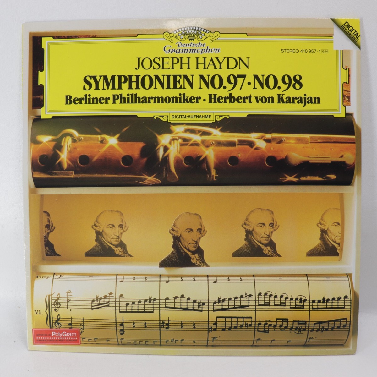 Haydn Symphony Nos 97 98 LP Vinyl Von Karajan Berlin 1982 Deutsche