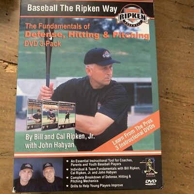 Baseball The Ripken Way 3 DVD Set Fundamentals of Pitching, Hitting & Defense