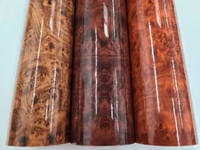 Gloss Birdseye WoodGrain Maple Brown Vinyl Car Wrap Film Sticker Decal Roll