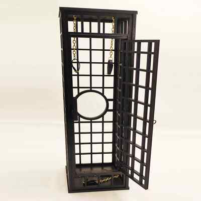 1/6 Standing black cage Wooden model  Action Figures Scene  prop