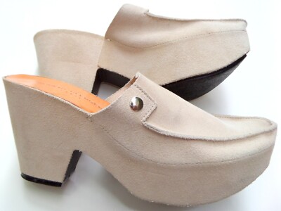 T O P  ROBERT CLERGERIE PARIS Plateau Sabot Mules Größe 37.5 S A N D