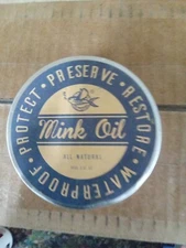 Mink Oil for Leather Boots Leather Conditioner and Cleaner 3.52oz 485 JJ