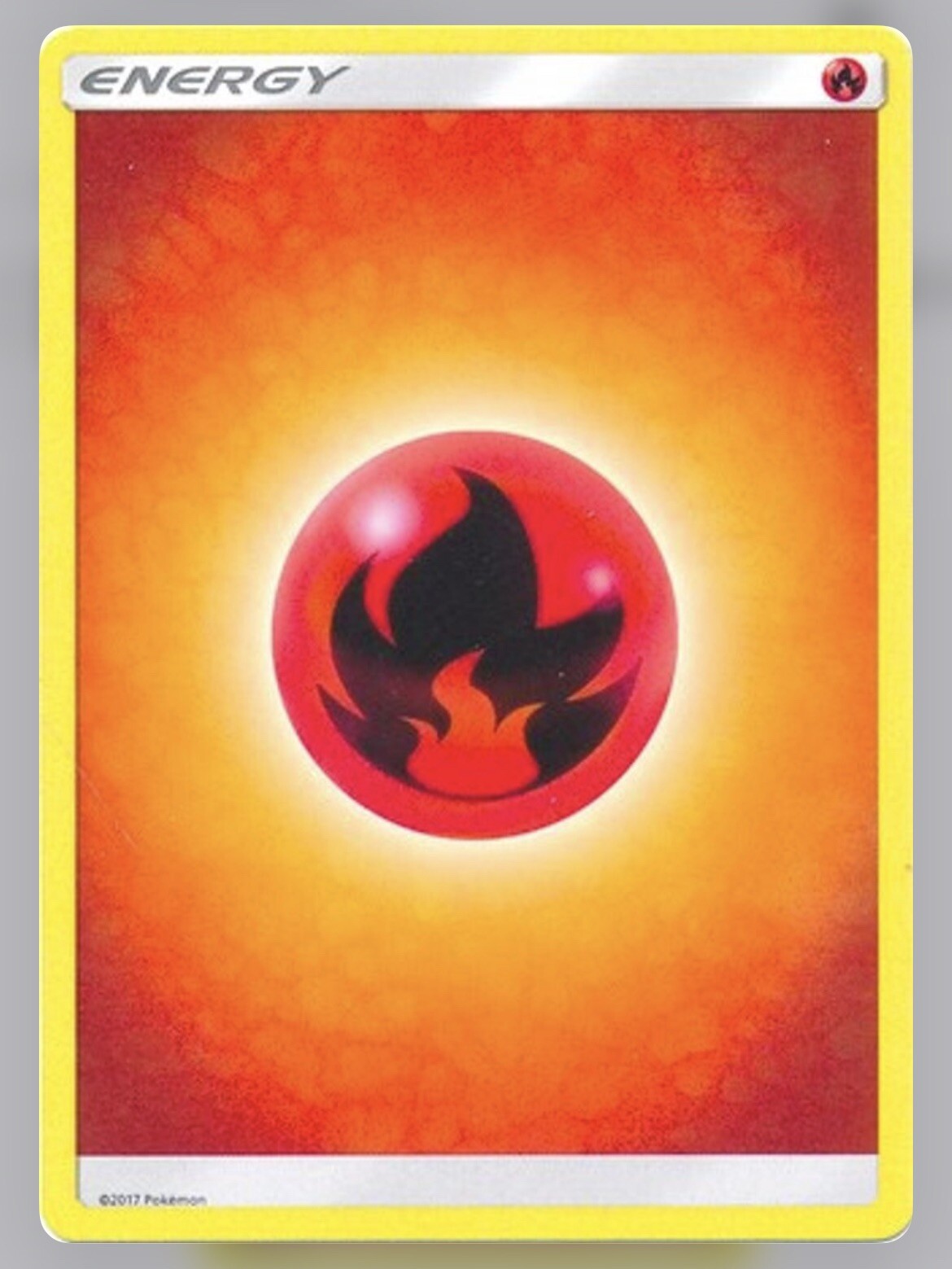 5 Fire Energy (2017 Unnumbered) Cards Pokemon Sun & Moon Base Set NM/M