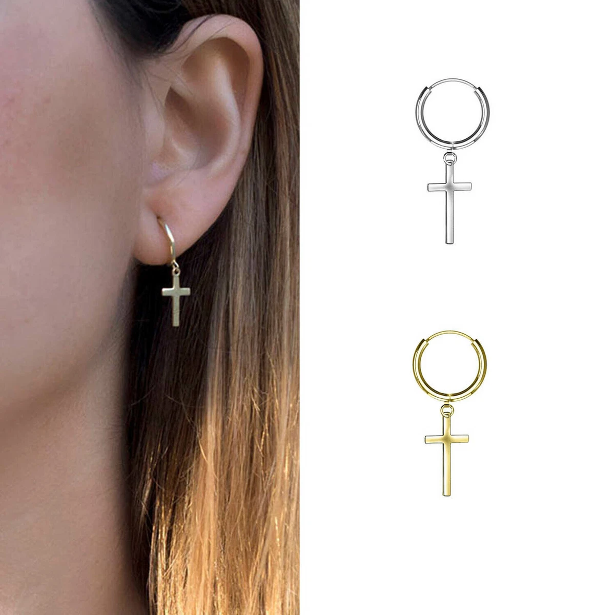 Set Orecchini Multi-Piercing In Acciaio Chirurgico 316L – 6 Paia Con Vite Flat Back E Cerchi, Ipoallergenici