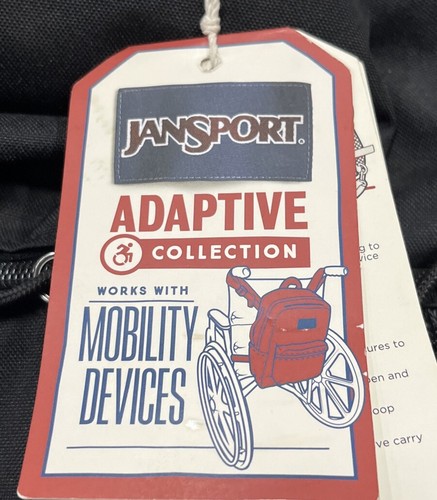 JanSport Central Adaptive Pack Wheelchair And Walker Compatible Backpack, Black - Picture 3 of 4