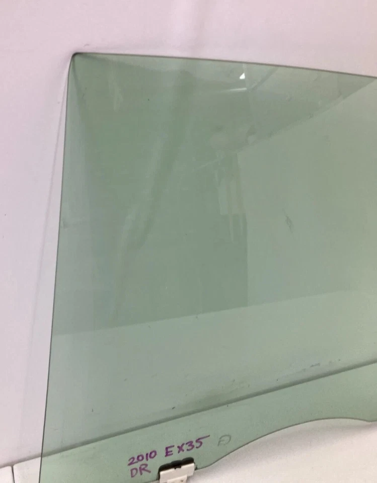 08-12 Infiniti EX35 Conductor Lado Izquierdo Puerta Trasera Ventana Vidrio Conjunto OEM Foto 4 de 4