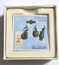 Van Dell Classic Pooh Disney Sterling Silver Winnie the Pooh Honey Pot 3 Charms