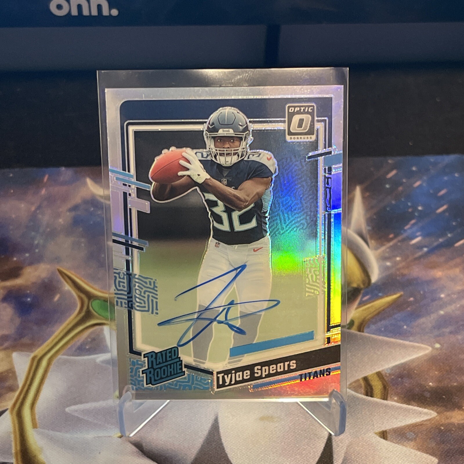 2023 Panini Donruss Optic Tyjae Spears Rated Rookie Holo Auto (On Card) /150