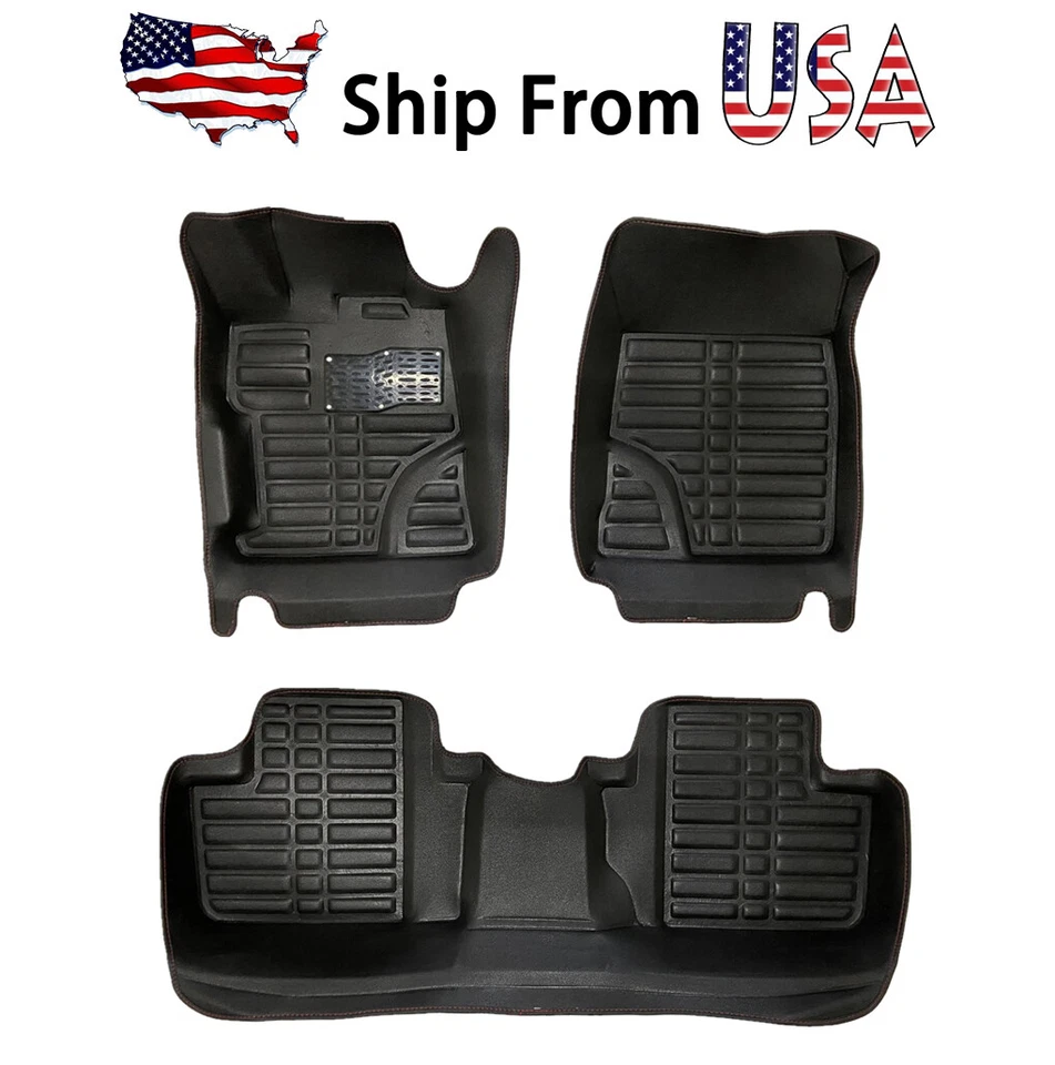 Tapetes de assoalho 3D forro XPE para 2012-2015 Honda Civic proteção contra todas as condições climáticas 3 peças - Imagem 2 de 4